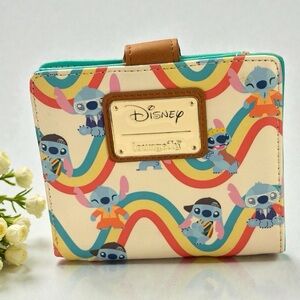 LOUNGEFLY  Stitch Rainbow Wallet FAST SHIPPING